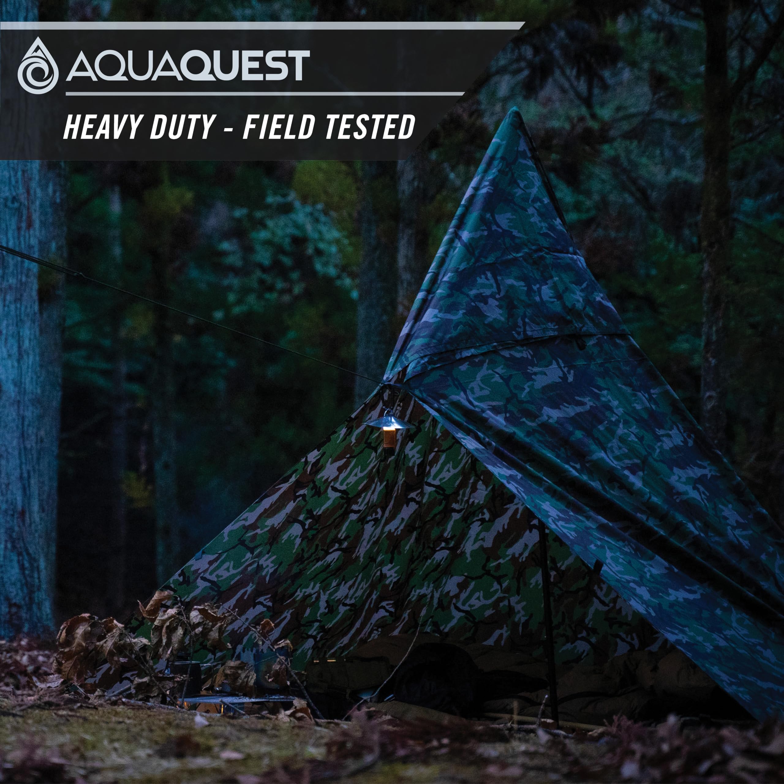 Camping Tent AQUAQUEST DEFENDER Waterproof Camping Tarp - Heavy
